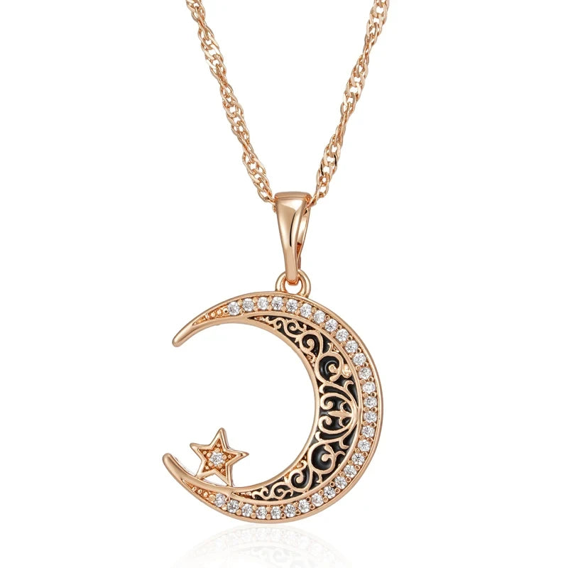 Collier Lune et Etoile <br>''Mille Feux''