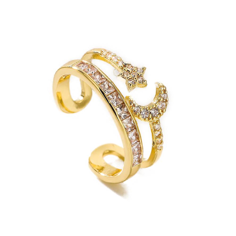 Bague Lune Plaquée Or Jaune <br>''Sensualité Infinie''