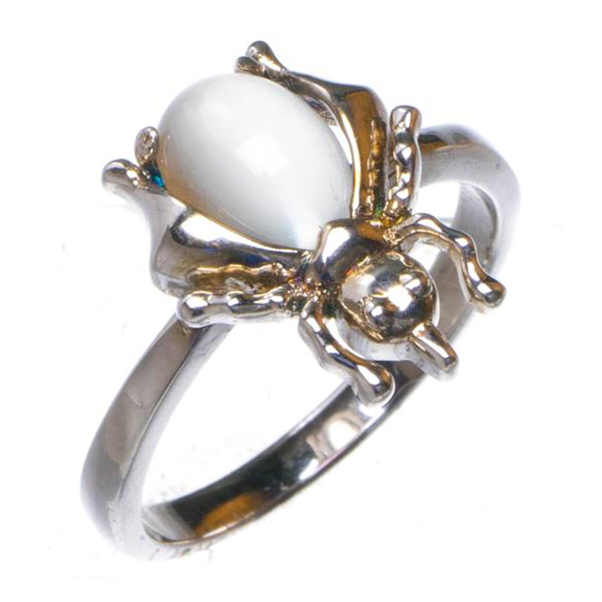 Bague Argent et Pierre de Lune "Luciole"