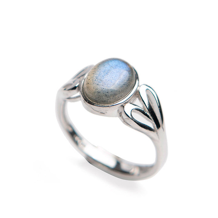 Bague réglable Pierre de Lune <br>''Novae''