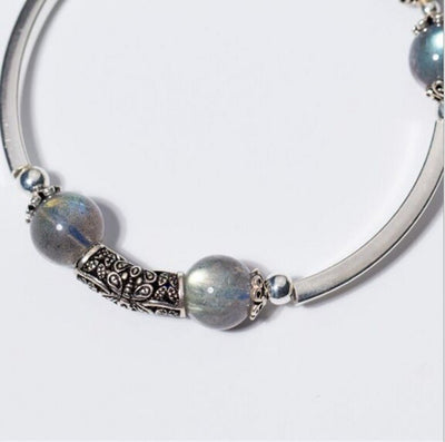 Pierre de Lune Blanche bracelet<br> ''Eos''