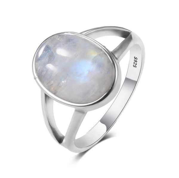 Bague Pierre de Lune Arc en Ciel