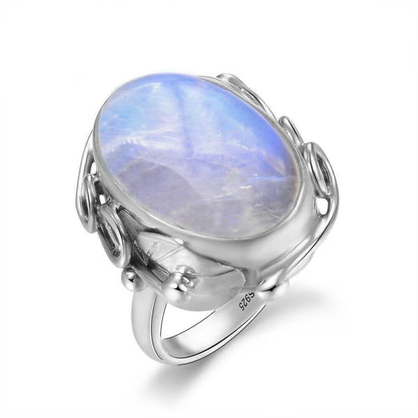 Bague Pierre de Lune Argent Océan de douceur Tendrelune