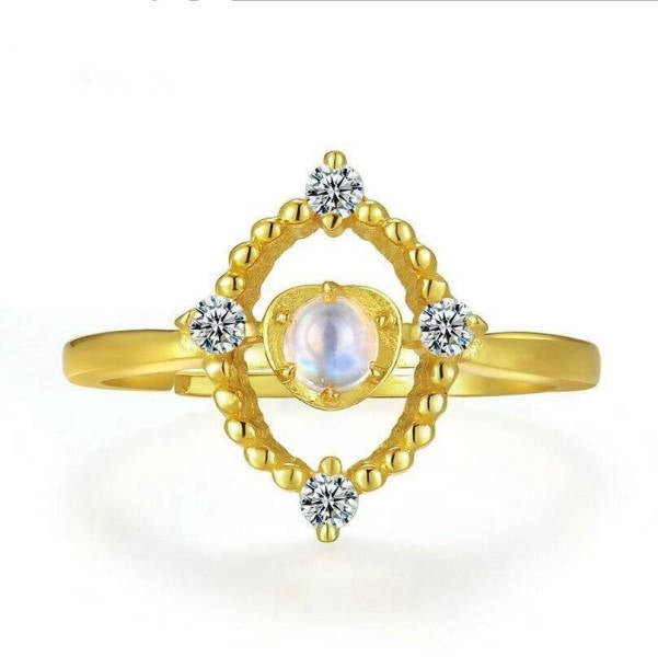 Bague Pierre de Lune Argent Osiris | Tendre-lune