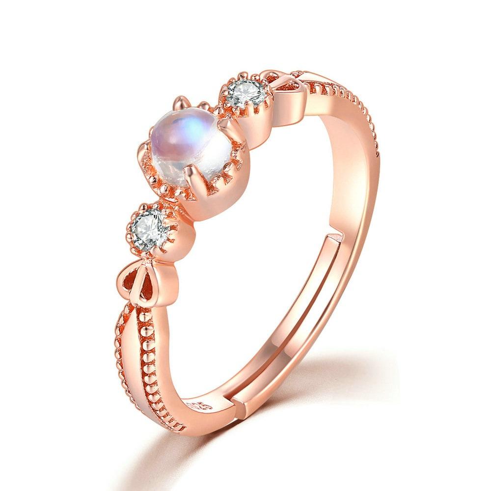 Bague Pierre de Lune Douceur Azur Tendre Lune - Main Image