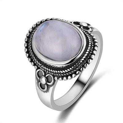 Bague Argent et Pierre de Lune | Tendre-lune