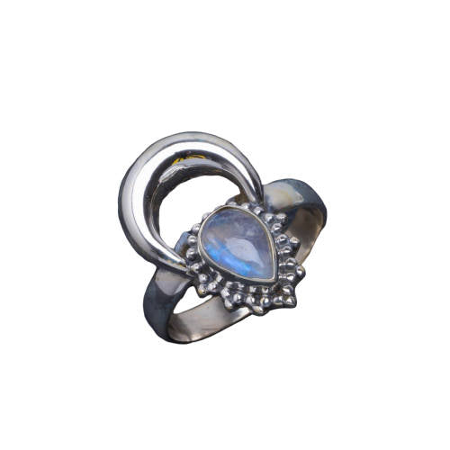 Bague en Pierre Croissant de Lune | Tendre-lune