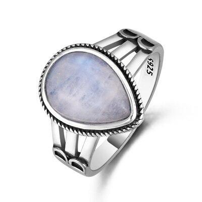 Bague Goutte Pierre de Lune | Tendre-lune