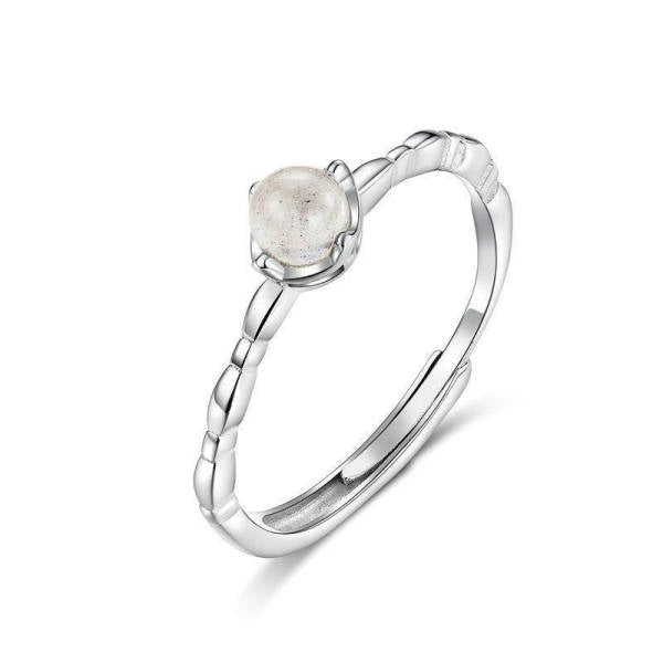 Bague Pierre de Lune Ajustable | Tendre-lune