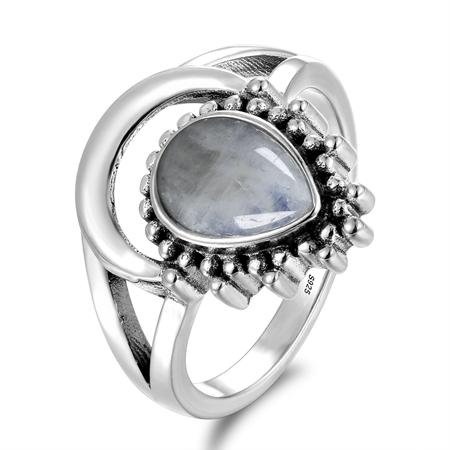 Bague Pierre de Lune Argent 925 | Tendre-lune