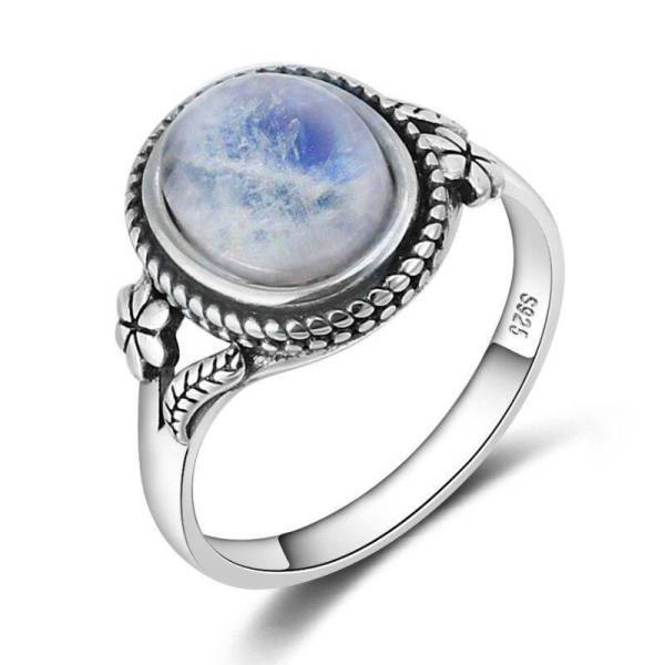 Bague Pierre de Lune Argent | Tendre-lune