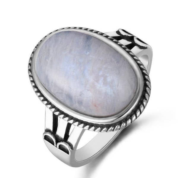 Bague Pierre de Lune en Argent | Tendre-lune