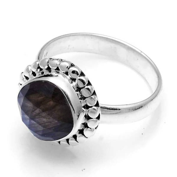 Bague ronde en Pierre de Lune | Tendre-lune