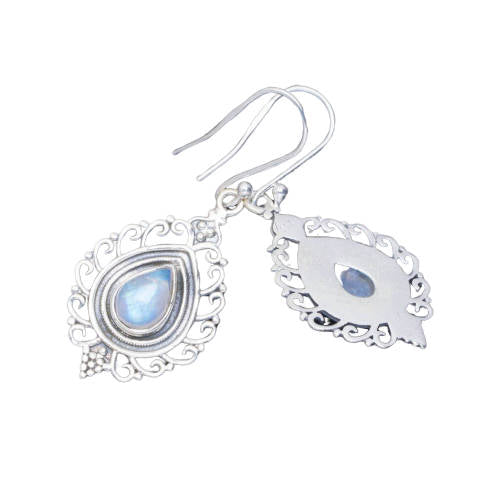 Boucle d'Oreille Pierre de Lune Sirènes