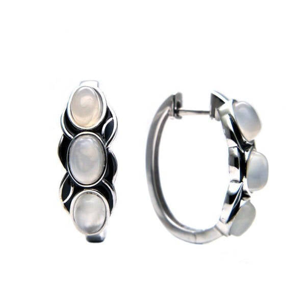 Boucle d'Oreilles femme Pierre de Lune Trinité