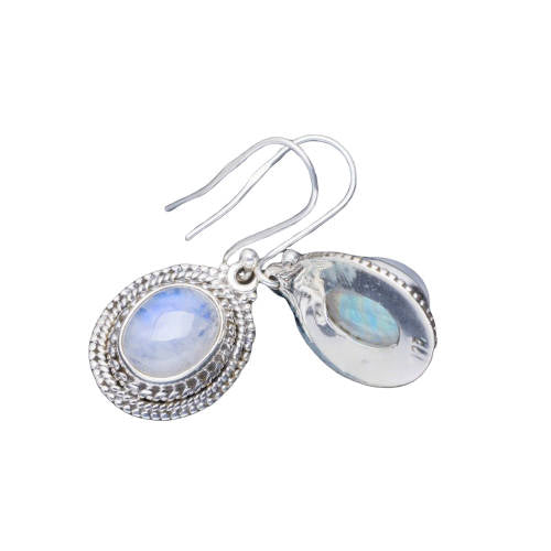 Boucles d'Oreilles avec Pierre de Lune Douceurs