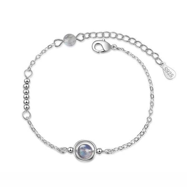 Bracelet Argent Sterling Pierre de Lune Argenté | Tendre-lune