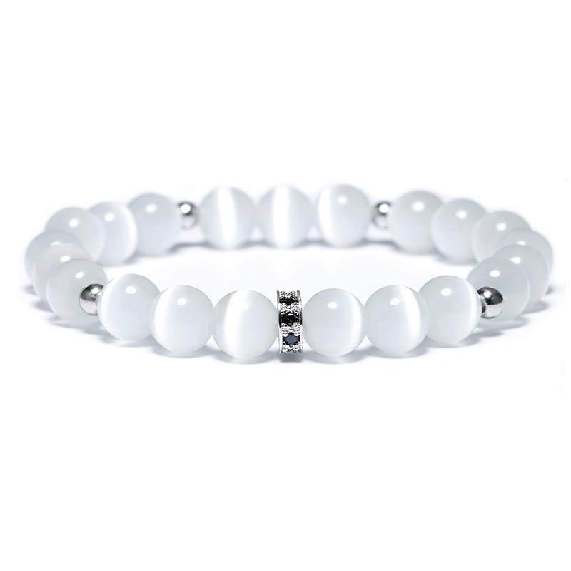 Bracelet Boule Pierre de Lune <br> ''Mani''