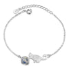 Bracelet Chat en Argent et Pierre de Lune | Tendre-lune