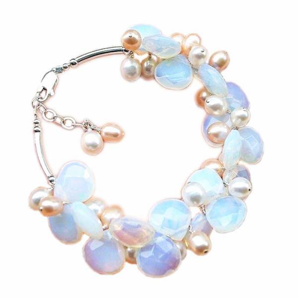 Bracelet Pierre de Lune Arc en Ciel | Tendre-lune