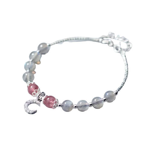 Bracelet Pierre de Lune avec Lune | Tendre-lune