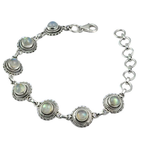 Bracelet Pierre de Lune et Argent | Tendre-lune