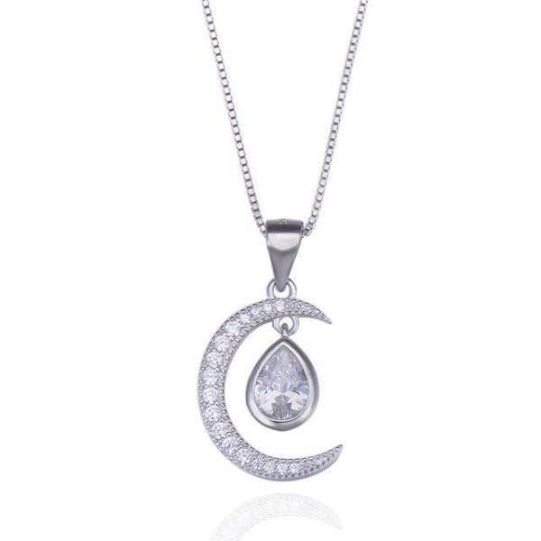 Collier Lune Goutte