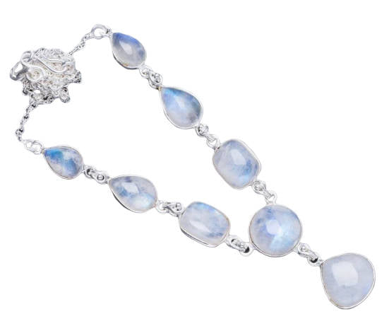 Collier Pierre de Lune véritable fait main Esper