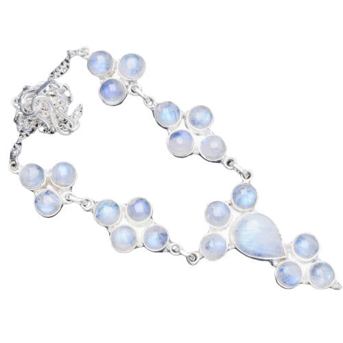 Collier Pierre de Lune Vintage Shiva