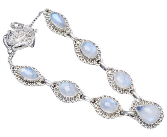 Femme Collier Pierre de Lune Sia