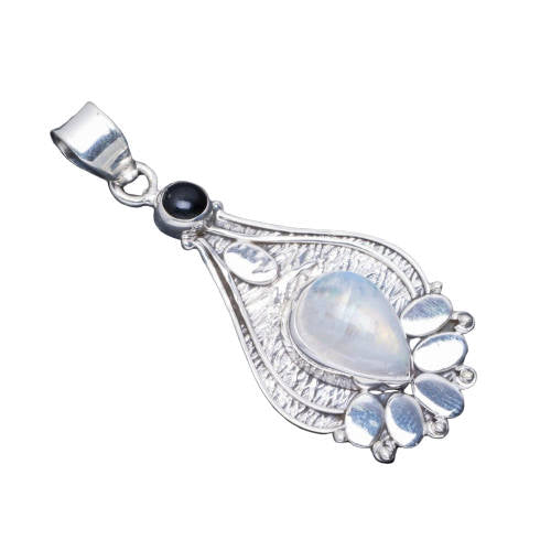 Pendentif argent femme Pierre de Lune | Tendre-lune