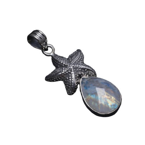Pendentif étoile Pierre de Lune | Tendre-lune