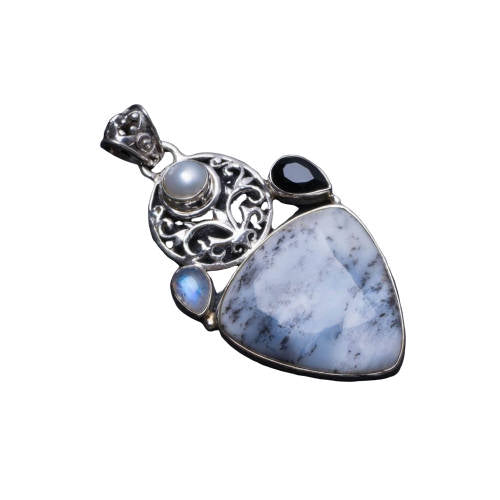 Pendentif Opale Pierre de Lune | Tendre-lune