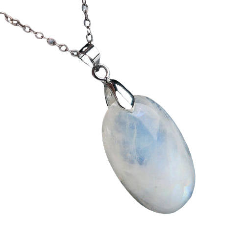 Pendentif Pierre de Lune Larme d'Athéna | Tendre-lune