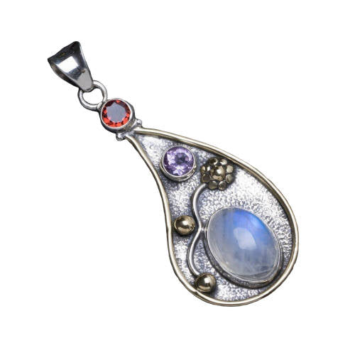 Pendentif Pierre de Lune Télès | Tendre-lune