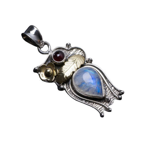 Pendentif Pierre de Lune Véritable | Tendre-lune