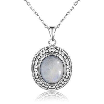 Pendentif Pierre de Lune Cabochon 