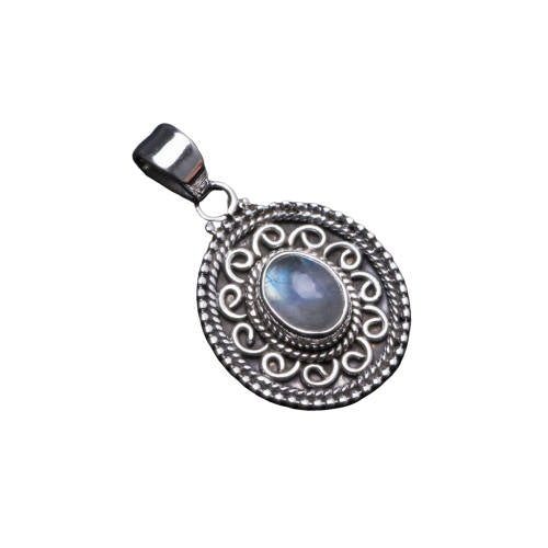 Pierre de Lune cabochon Pendentif | Tendre-lune