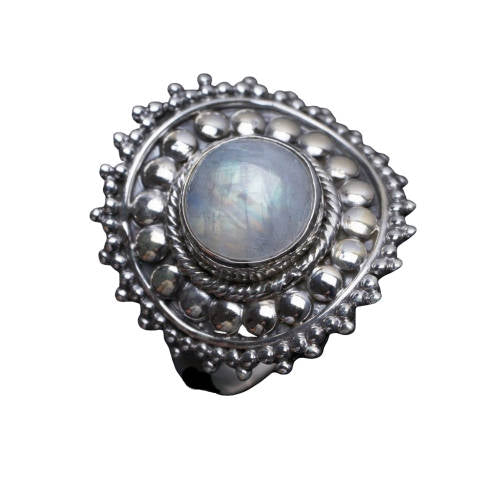 Pierre de Lune arcenciel bague | Tendre-lune