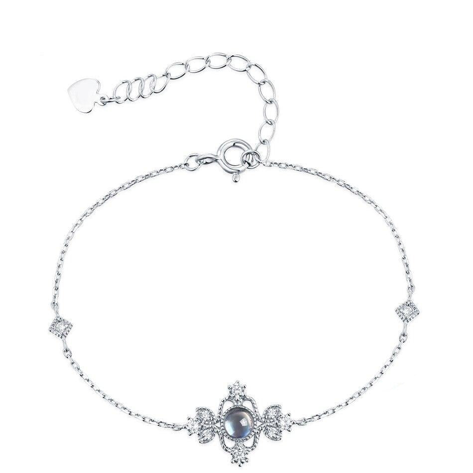Bracelet Pierre de Lune Argent Finesse d-esprit