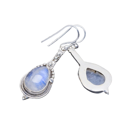 Boucle d'Oreille Pierre de Lune Clémentes