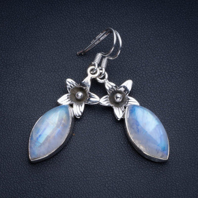 Boucles d'Oreilles avec Pierre de Lune <br>''Miroirs''